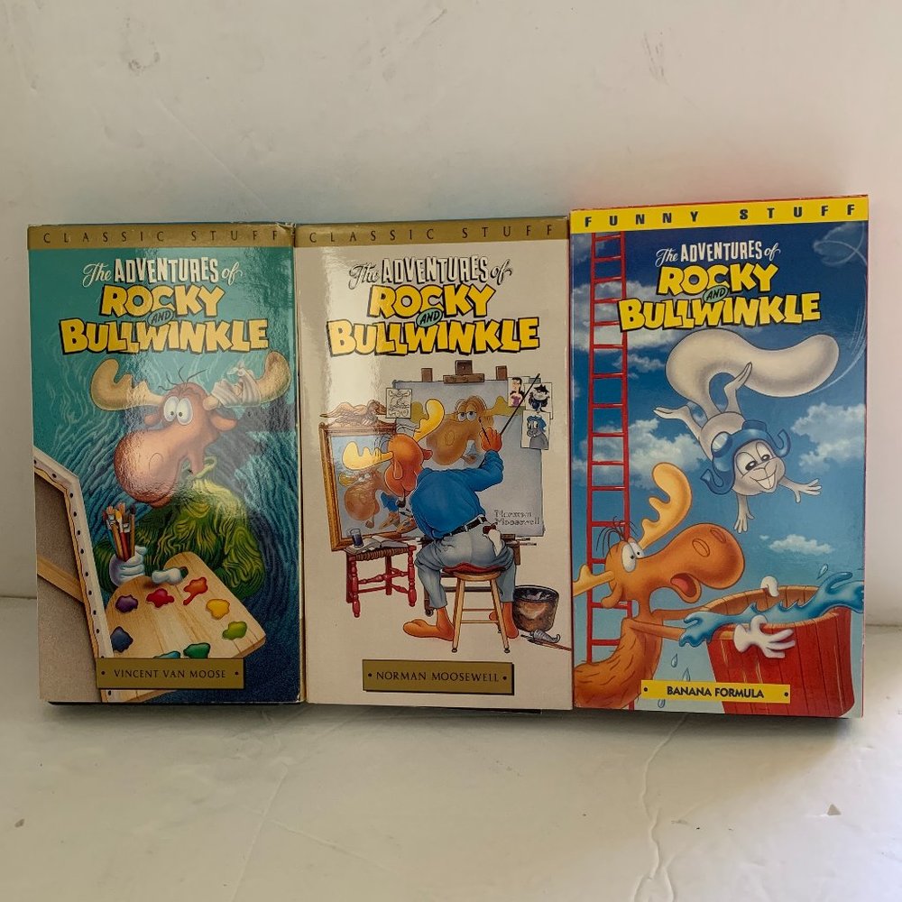 The Adventures of Rocky & Bullwinkle Bundle: Vol. 3. 8. and Banana Formula-VHS-